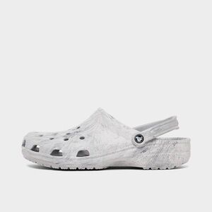 Kids Crocs Marbled White/Grey Clogs Size 10 Unisex Toddler Damaged Play Shoe